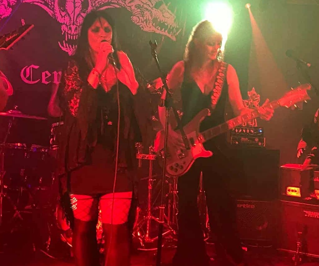 Mandy and Steph on stage at Cerberfest 2025